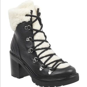 Marc Fisher Daven Shearling Boot 9 EUC